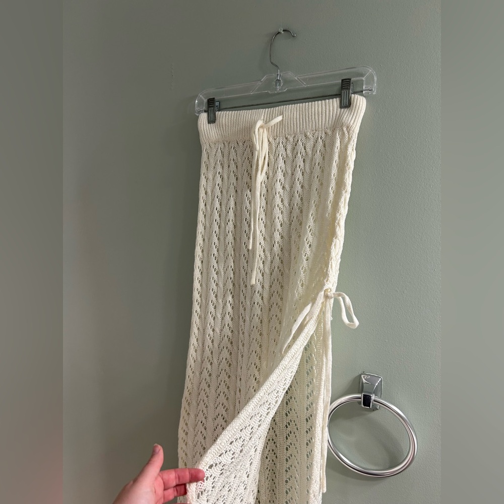 12th tribe knit crochet skirt beach coverup s/m - Picture 5 of 7